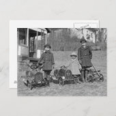 ペダル車を持つ子供, 1924 ポストカード (正面/裏面)