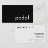 ペダル。 名刺 (正面/裏面)