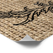 ペダ保リングヴィンテージ自転車 ポスター (角)