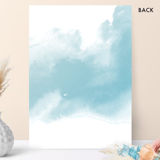 ペチア ブラッシュ フローラル,アクア ウォータカラー ウェディング 招待状