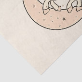 ペチコートのような優しいピンクの天の月赤ちゃんシャワー 薄葉紙 (詳細)