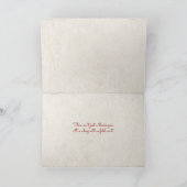 ペチュニアとブラシ付き蝶ハート カード (内部)