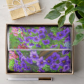 ペチュニアのボトルのDecoupageの紫色の紙 薄葉紙 (ギフト)