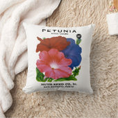 ペチュニアのヴィンテージの種の包み クッション (ブランケット)