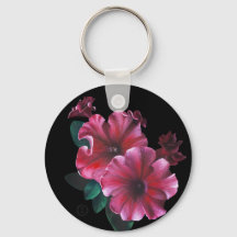 ペチュニアの花のキーチェーン