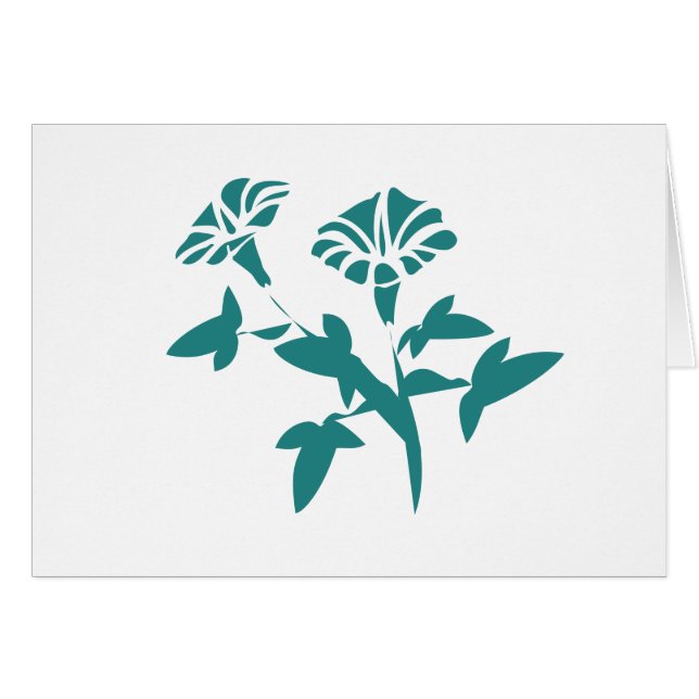 ペチュニアの花を様式化 (正面横)