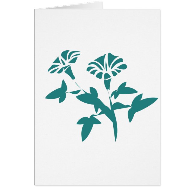 ペチュニアの花を様式化 (正面)