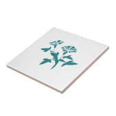 ペチュニアの花を様式化 タイル (側面)