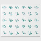 ペチュニアの花を様式化 ラッピングペーパー (フラット)