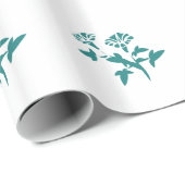 ペチュニアの花を様式化 ラッピングペーパー (ロールコーナー)