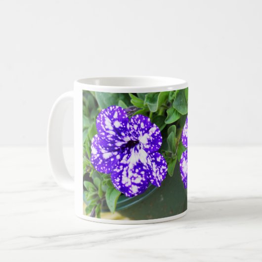 ペチュニアの花 コーヒーマグカップ (正面左)