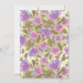 ペチュニアスフローラ招待状 招待状 (裏面)