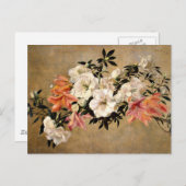 ペチュニアス – アンリ・ファンタン=ラトゥールのアートワーク ポストカード (正面/裏面)