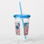 ペチュニアス&サマーフラワー アクリルタンブラー (左)