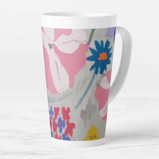 ペチュニアス&サマーフラワー カフェラテマグ (右アングル)