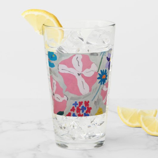 ペチュニアス&サマーフラワー タンブラーグラス (アイス正面)