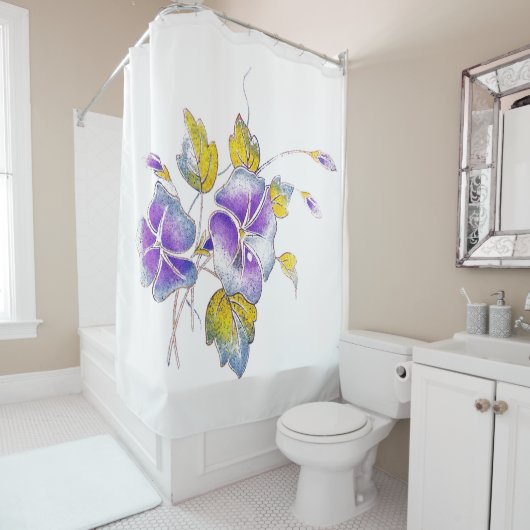 ペチュニアス。 シャワーカーテン (インサイチュ)