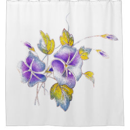 ペチュニアス。 シャワーカーテン