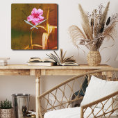 ペチュニアフローラ 素朴 スクエア壁時計