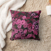 ペチュニアポルチフラワーズピンクパープルラベンダーガーデン クッション (ブランケット)