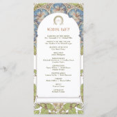 ペチュニアヴィンテージウェディングプログラムアールヌーボーミュシャ プログラム (裏面)