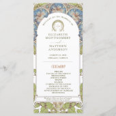 ペチュニアヴィンテージウェディングプログラムアールヌーボーミュシャ プログラム (正面)