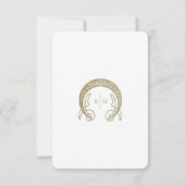 ペチュニア結婚ズINFOヴィンテージアールヌーボーミュシャ 招待状 (裏面)