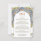 ペチュニア結婚ズINFOヴィンテージアールヌーボーミュシャ 招待状 (正面)