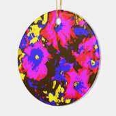 ペチュニア花 セラミックオーナメント (左)