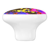 ペチュニア花 セラミックノブ (側面)