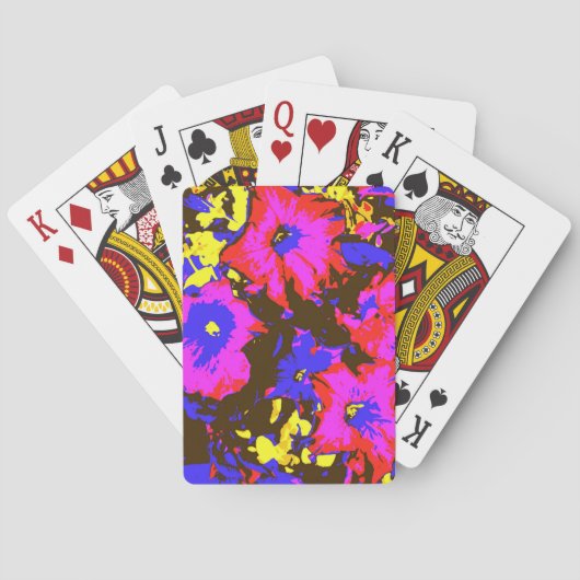 ペチュニア花 トランプ (裏面)