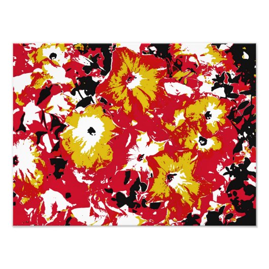 ペチュニア花 フォトプリント            (正面)