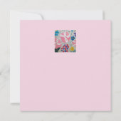 ペチュニア&サマーフラワーズフラット誕生日カード カード (裏面)