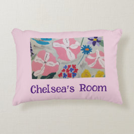 ペチュニア&サマーフラワーパーソナライズされたズ アクセントクッション