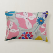 ペチュニア&サマーフラワーパーソナライズされたズ アクセントクッション (裏面)