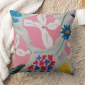 ペチュニア&サマーフラワー クッション (ブランケット)