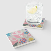 ペチュニア&サマーフラワー ストーンコースター (横)