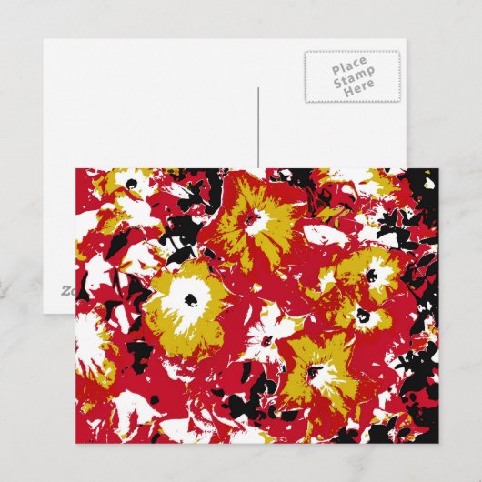 ペチュニア ポストカード (正面/裏面)