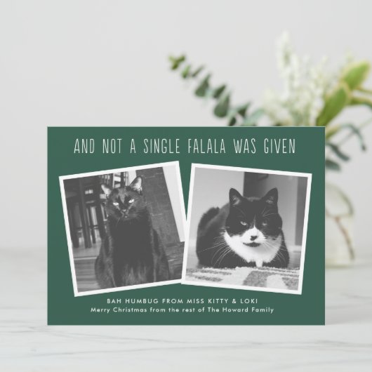 ペッおもしろいトの飼いいけな主のクリスマス シーズンカード (スタンド正面)