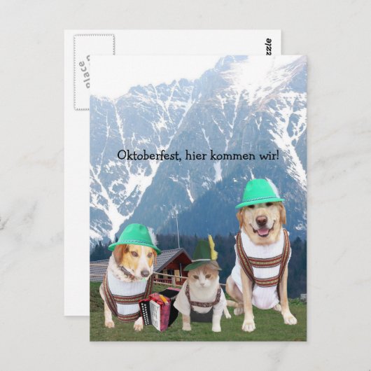ペッおもしろいトオクトーバーフェスト ポストカード (正面/裏面)