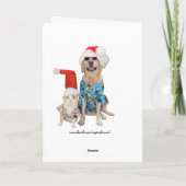 ペッおもしろいトハワイアン/サーファー・クリスマス シーズンカード (裏面)