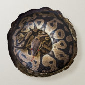 ペッおもしろいトパイソンボアヘビ ラウンドクッション (裏面)