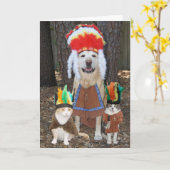 ペッおもしろいト大親父の日 カード (黄色い花)