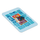 ペッすごいツ・アンド・ジャスティス・リーグ – 襟を絞る マグネット (右側)