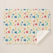 – ペッすごいツ&ジャスティスリーグシルエットパターン シェルパブランケット (正面(横))