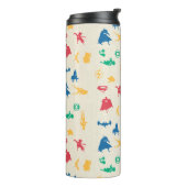  – ペッすごいツ&ジャスティスリーグシルエットパターン タンブラー (回転左)