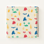 – ペッすごいツ&ジャスティスリーグシルエットパターン ノートブック (裏面)