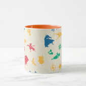 – ペッすごいツ&ジャスティスリーグシルエットパターン マグカップ (中央)