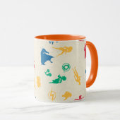 – ペッすごいツ&ジャスティスリーグシルエットパターン マグカップ (正面右)