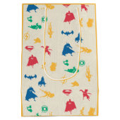  – ペッすごいツ&ジャスティスリーグシルエットパターン ミディアムペーパーバッグ (裏面)